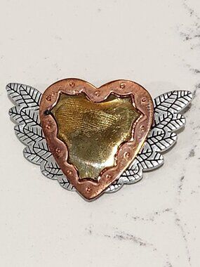 Winged Artisan Brooch Pin